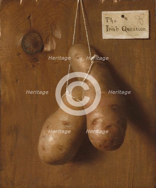 The Irish Question, 1880s. Creator: De Scott Evans.