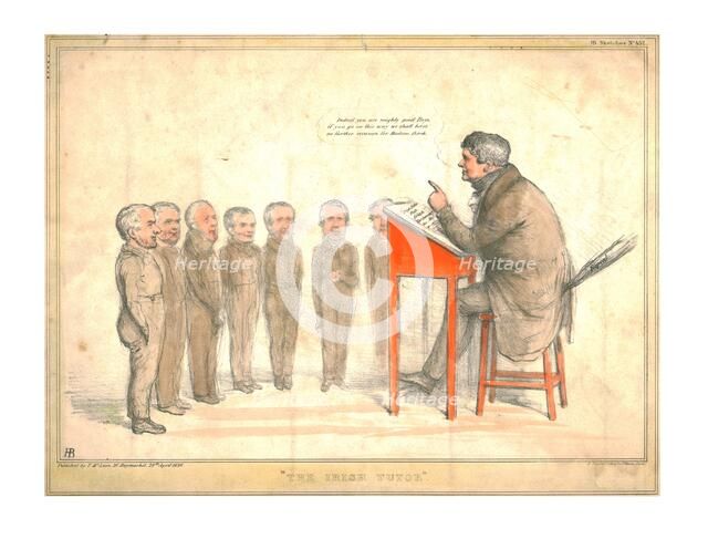 'The Irish Tutor', 1836. Creator: John Doyle.