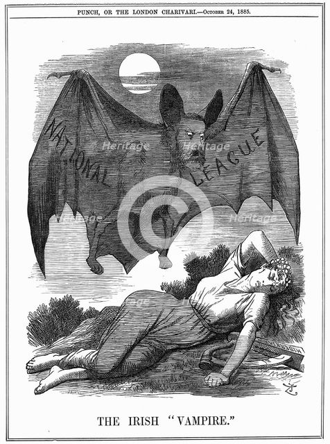 'The Irish Vampire', 1885. Artist: John Tenniel