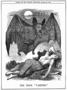 The Irish Vampire 1885. Artist: John Tenniel