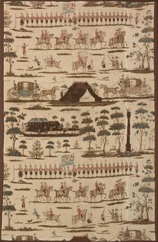 The Irish Volunteers (Furnishing Fabric), Kildare, 1782. Creator: Thomas Harpur