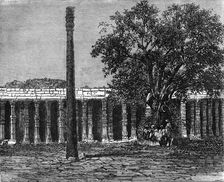 The Iron Column of the King Dhava, Koutub, Delhi c1891. Creator: James Grant