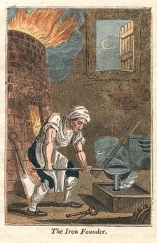 The Iron Founder Rotherham, Yorkshire, 1821. Creator: Anon