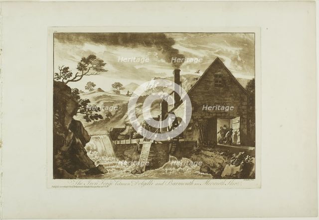 The Iron Forge between Dolgelli and Barmouth in Merioneth Shire, 1776. Creator: Paul Sandby.