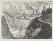 The Iron Mine, 1916. Creator: Joseph Pennell