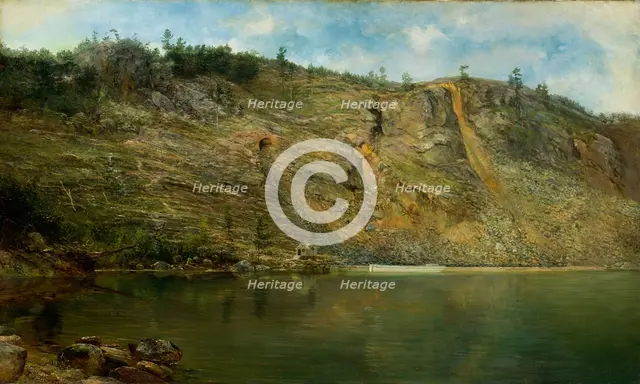 The Iron Mine, Port Henry, New York, ca. 1862. Creator: Homer Dodge Martin.