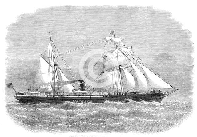 The iron screw-steamer Limari, for Valparaiso, 1870. Creator: Unknown.