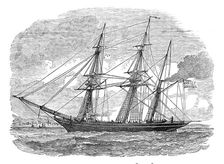 The iron steam screw collier, "Q. E. D.", 1844. Creator: Unknown