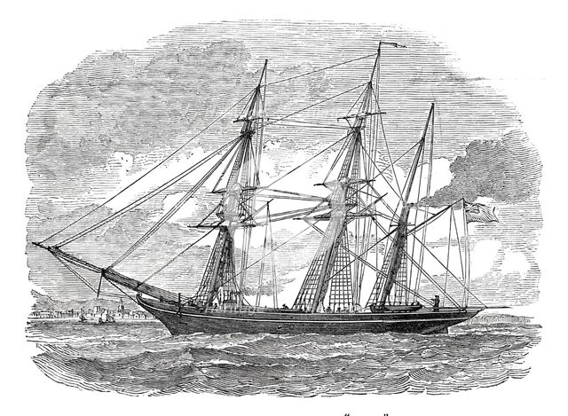 The iron steam screw collier, "Q. E. D.", 1844. Creator: Unknown.
