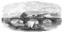 The Iron Railway Bridge, over the River Taw, near Barnstaple, 1854. Creator: Unknown