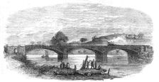 The Iron Railway Bridge, over the River Taw, near Barnstaple, 1854. Creator: Unknown