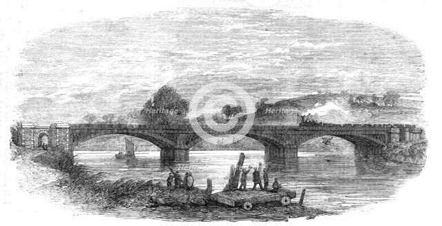 The Iron Railway Bridge, over the River Taw, near Barnstaple, 1854. Creator: Unknown.