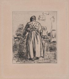 The Ironing Woman, 1843. Creator: Charles Emile Jacque