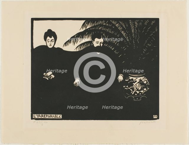 The Irreparable, plate ten from Intimacies, 1898. Creator: Félix Vallotton.