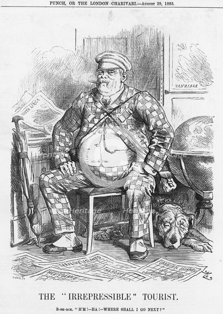 'The "Irrepressible" Tourist', 1885. Creator: Joseph Swain.