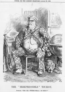The "Irrepressible" Tourist 1885. Creator: Joseph Swain