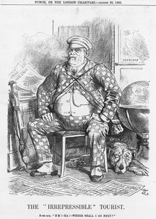 The "Irrepressible" Tourist 1885. Creator: Joseph Swain