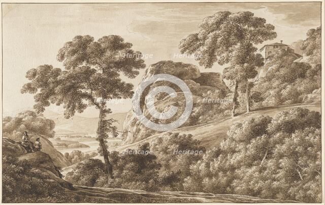 The Isar with Boulders on the Isarhohe, 1809. Creator: Franz Kobell.