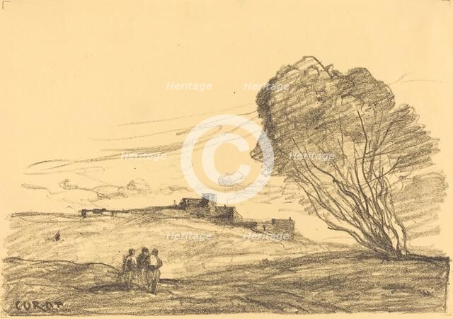 The Isolated Fort (Le Fort detache), 1874. Creator: Jean-Baptiste-Camille Corot.