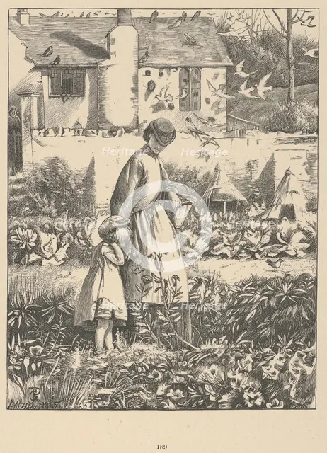 The Island Bee (from Wayside Posies: Original Poems of the Country Life), 1867. Creator: Dalziel Brothers.