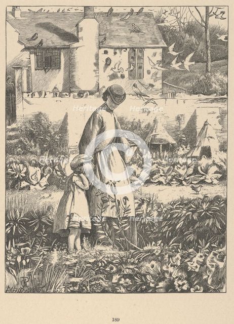 The Island Bee (from Wayside Posies: Original Poems of the Country Life), 1867. Creator: Dalziel Brothers.