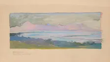 The Island of Moorea Looking across the Strait from Tahiti, January 1891, 1891. Creator: John La Farge