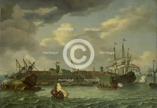 The Island of Onrust near Batavia (Jakarta), 1699. Creator: Unknown.