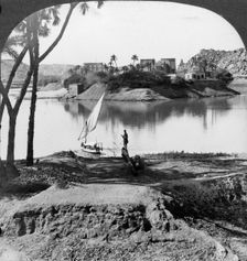 The island of Philae, Egypt, 1905.Artist: Underwood & Underwood