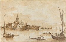 The Island of San Clemente. Creators: Francesco Guardi, Giacomo Guardi