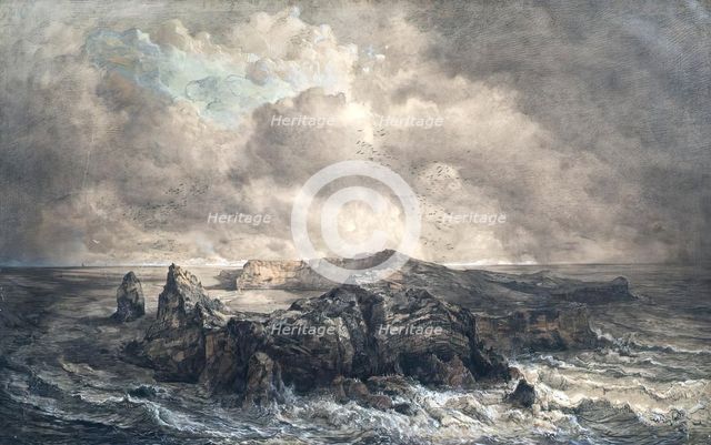 The island of St. Paul in the Indian Ocean, undated. (c1850s) Creator: Joseph Selleny.