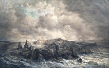 The island of St. Paul in the Indian Ocean, undated. (c1850s) Creator: Joseph Selleny