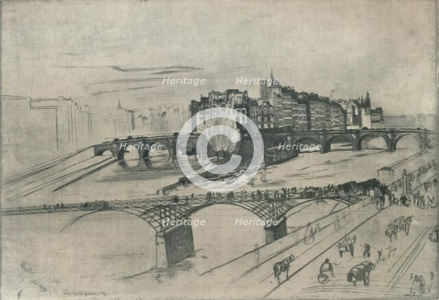 'The Isle De La Cite, Paris', 1859, (1904). Artist: James Abbott McNeill Whistler.