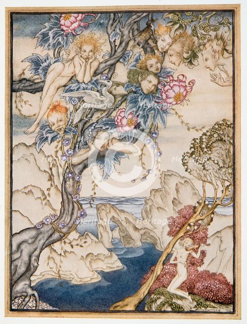 The isle is full of noises, sounds and sweet airs, that give delight and hurst not, illustration fro