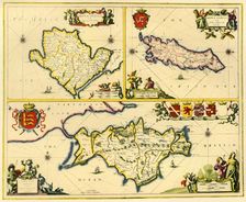The Isle of Anglesey, The Isle of Man and the Isle of Wight 1650, (1946). Creator: Unknown