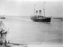 The Isle of Man paddle steamer, Fleetwood, Lancashire, 1890-1910