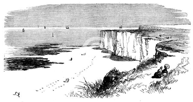 The Isle of Thanet: cliffs near Margate, 1873. Creator: Unknown.