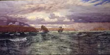 The Isles of Skomer and Skokholm, just outside Milford Haven, 1891. Creator: John Brett