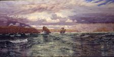 The Isles of Skomer and Skokholm, just outside Milford Haven, 1891. Creator: John Brett