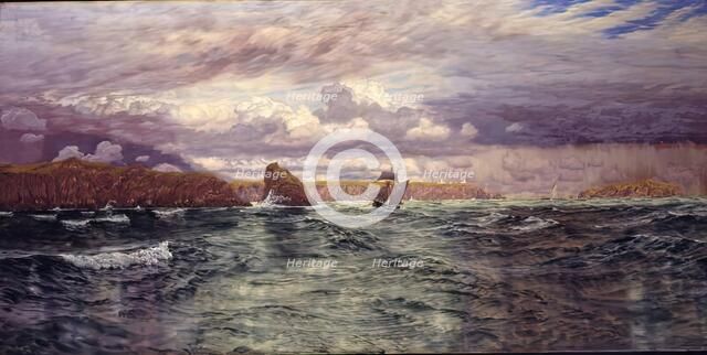 The Isles of Skomer and Skokholm, just outside Milford Haven, 1891. Creator: John Brett.