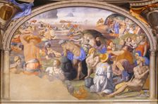 The Israelites crossing of the Red Sea, 1540-1545. Artist: Bronzino, Agnolo (1503-1572)