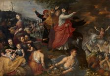 The Israelites crossing of the Red Sea, 1626. Creator: Pepyn (Pepijn), Marten (1575-1643)