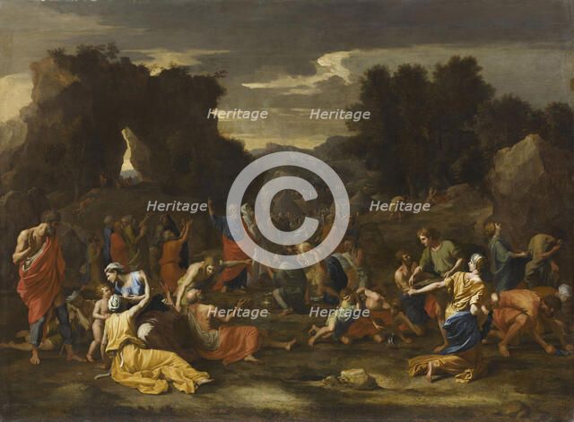 The Israelites gathering Manna, 1638.