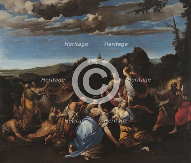 The Israelites gathering Manna, c1600. Creator: Donducci (Il Mastelletta), Giovanni Andrea (1575-1655).