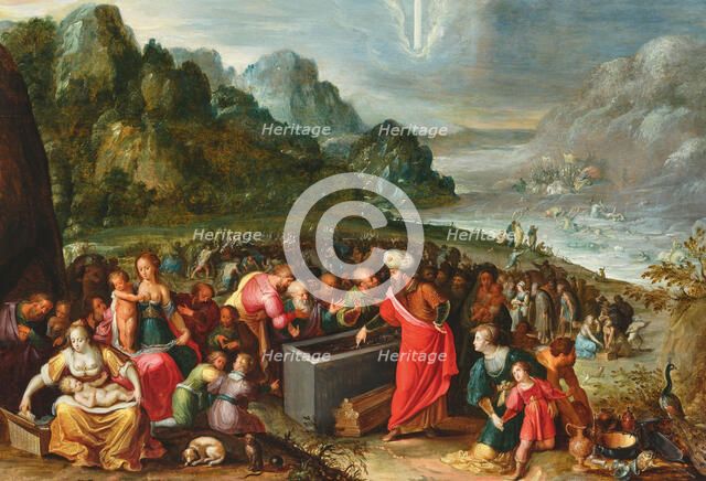 The Israelites honour the bones of Joseph, First third of 17th century. Creator: Malo, Vincent (1602/1606-1644).