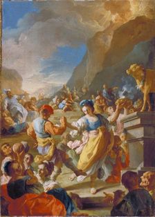 The Israelites Worshiping The Golden Calf, c1758. Creator: Lorenzo de Caro