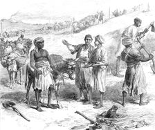The Isthmus of Suez Maritime Canal: labourers removing earth, 1869. Creator: Unknown