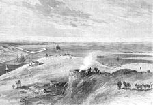 The Isthmus of Suez Maritime Canal: Lake Timsah, 1869. Creator: Unknown