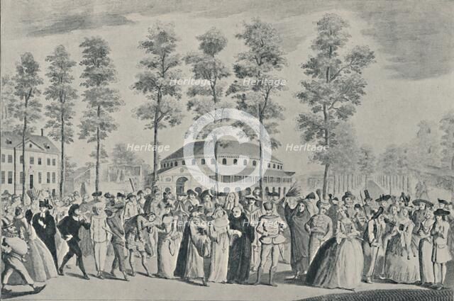 'The Jubilee Ball at Ranelagh Gardens, April 26th, 1749', (1920). Artist: Nathaniel Parr.