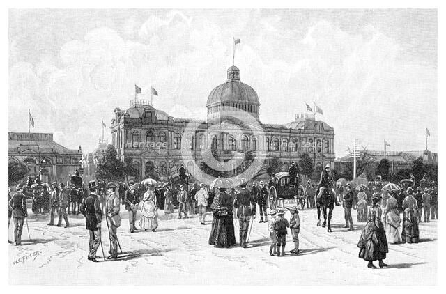 The Jubilee Exhibition, 1886.Artist: WC Fitler