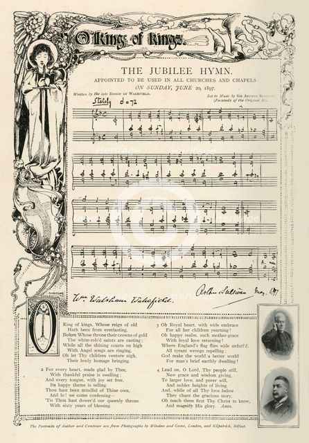 'The Jubilee Hymn. Appointed to be used in all churches and chapels on Sunday, June 20, 1897'. Artist: Unknown.